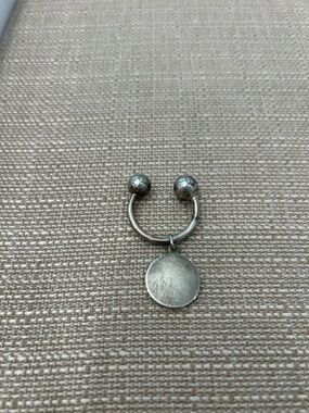 Tiffany & Co. Sterling Silver Round Disc Charm Keychain